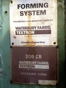 Горячештамповочный пресс Waterbury Farrel 300 CR - 300 тонн (ID:S77461) - Dabrox.com