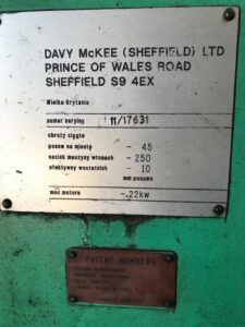 Обрезной пресс Massey 250 MT - 250 тонн (ID:75344) - Dabrox.com